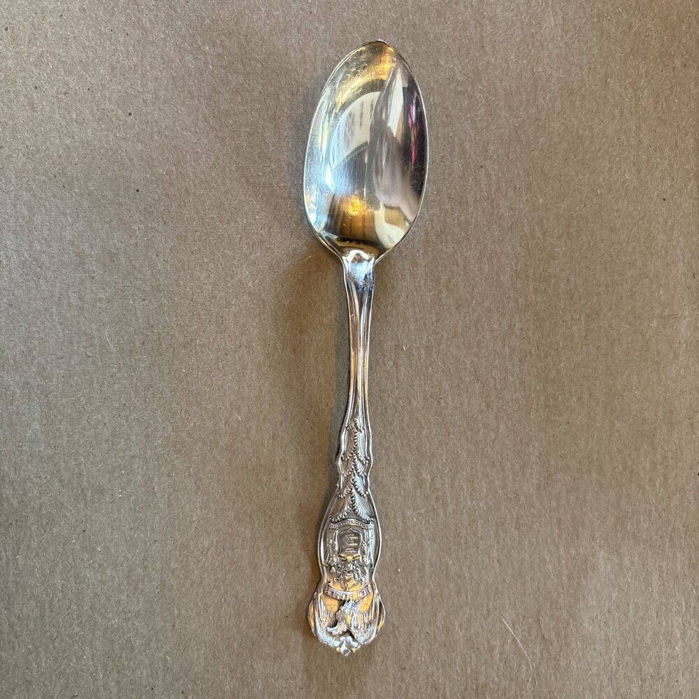 Wm Rogers And Son AA NEW JERSEY Silverplate Collector Spoon Vintage Eagle Crest
